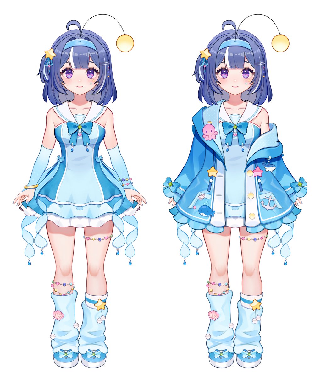 fromfourty2's tweet photo. 🌊✮ ⋆ 🪼｡ * ⋆｡

ヤッホー！nice to meet you, my name is fourty!
i am a sea-themed vtuber &amp; i enjoy collecting little trinkets, crafting, &amp; writing letters! 🐟

i was made possible by:
˗ˏˋ model by: @apricatts ˎˊ˗
˗ˏˋ design + art by: @sobuwo ˎˊ˗

 ദ്ദി ˉ͈̀꒳ˉ͈́ ) more below : https://t.co/t3LrLO668V