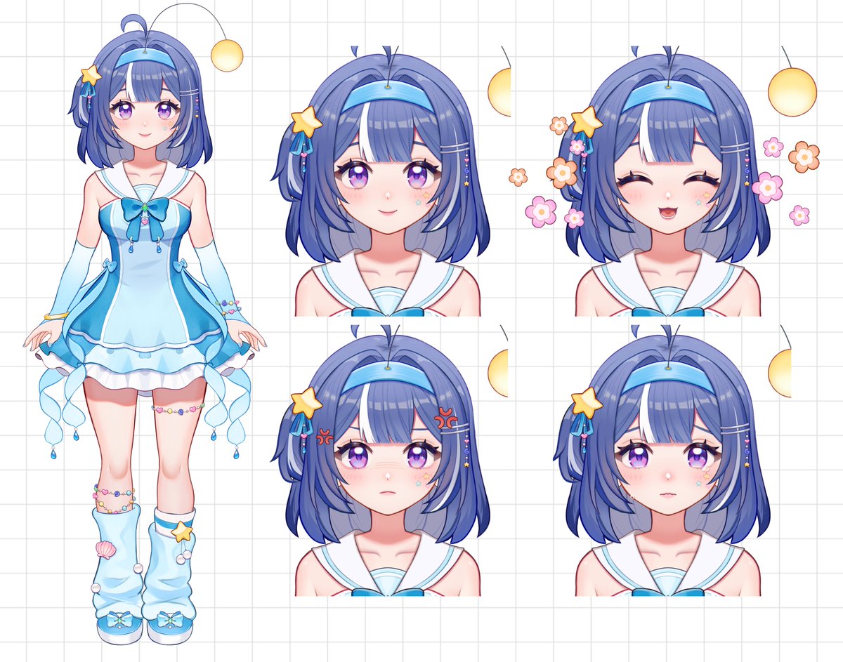 fromfourty2's tweet photo. 🌊✮ ⋆ 🪼｡ * ⋆｡

ヤッホー！nice to meet you, my name is fourty!
i am a sea-themed vtuber &amp; i enjoy collecting little trinkets, crafting, &amp; writing letters! 🐟

i was made possible by:
˗ˏˋ model by: @apricatts ˎˊ˗
˗ˏˋ design + art by: @sobuwo ˎˊ˗

 ദ്ദി ˉ͈̀꒳ˉ͈́ ) more below : https://t.co/t3LrLO668V