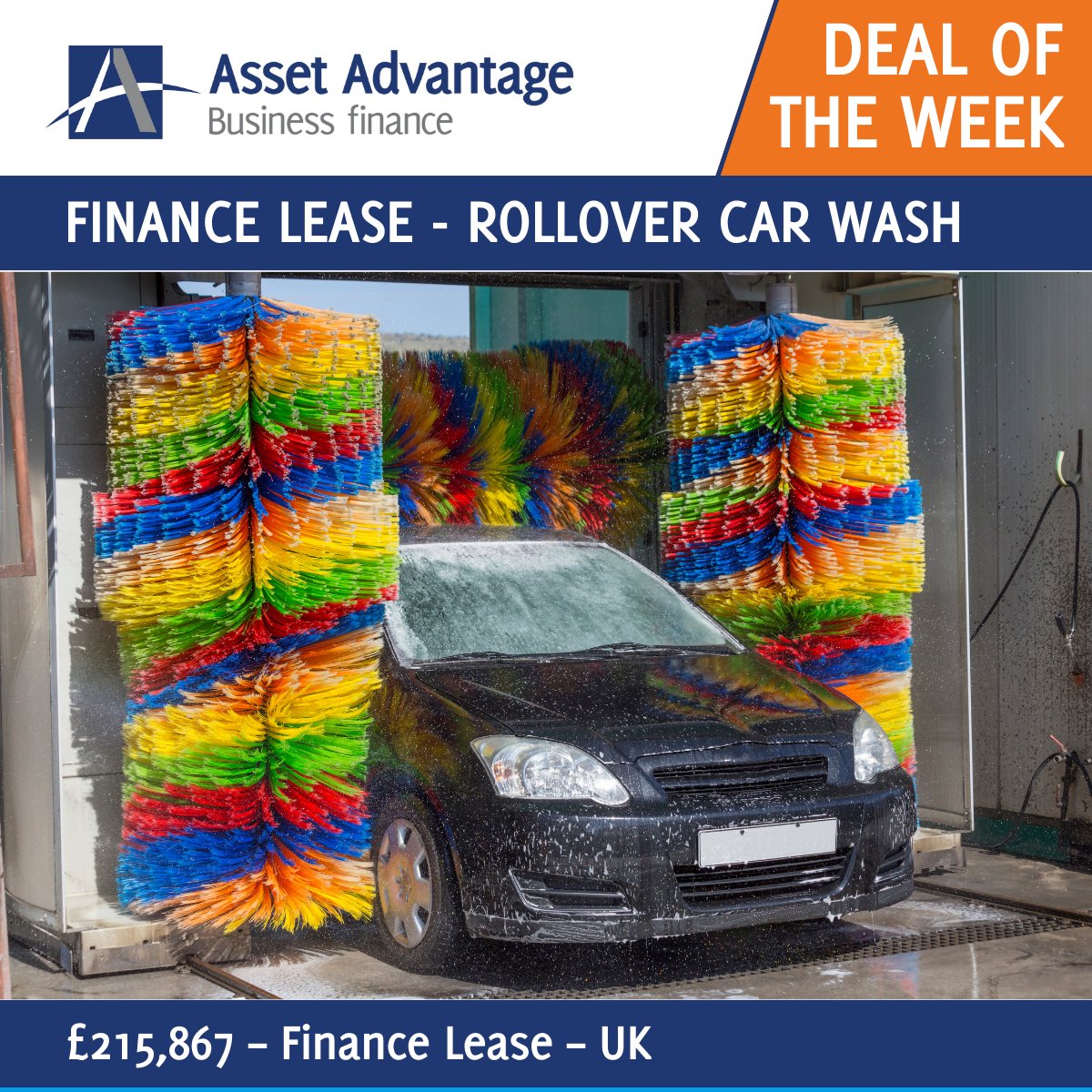 Asset Advantage (@asset_advantage) on Twitter photo 🎉 Deal of the Week 🎉 £215,867 Finance Lease 3 x Rollover Car Washes
Find out more about our Finance Lease product 👉assetadvantage.co.uk/funding-option…
If you have a deal you’d like to talk through with us, please get in touch 👇
📞 01256 316200
📨 proposals@assetadvantage.co.uk 🎉 Deal of the Week 🎉 £215,867 Finance Lease 3 x Rollover Car Washes
Find out more about our Finance Lease product 👉assetadvantage.co.uk/funding-option…
If you have a deal you’d like to talk through with us, please get in touch 👇
📞 01256 316200
📨 proposals@assetadvantage.co.uk