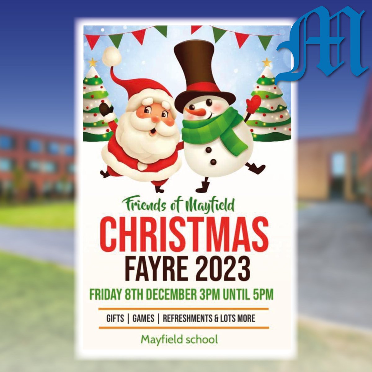 𝐅𝐫𝐢𝐞𝐧𝐝𝐬 𝐨𝐟 𝐌𝐚𝐲𝐟𝐢𝐞𝐥𝐝 𝐂𝐡𝐫𝐢𝐬𝐭𝐦𝐚𝐬 𝐅𝐚𝐲𝐫𝐞! 🎄

Our Friends of Mayfield Christmas Fayre is taking place next week! Be sure to get into the holiday spirit and come along to enjoy the festivities including gifts, games, refreshments and so much more! 👀