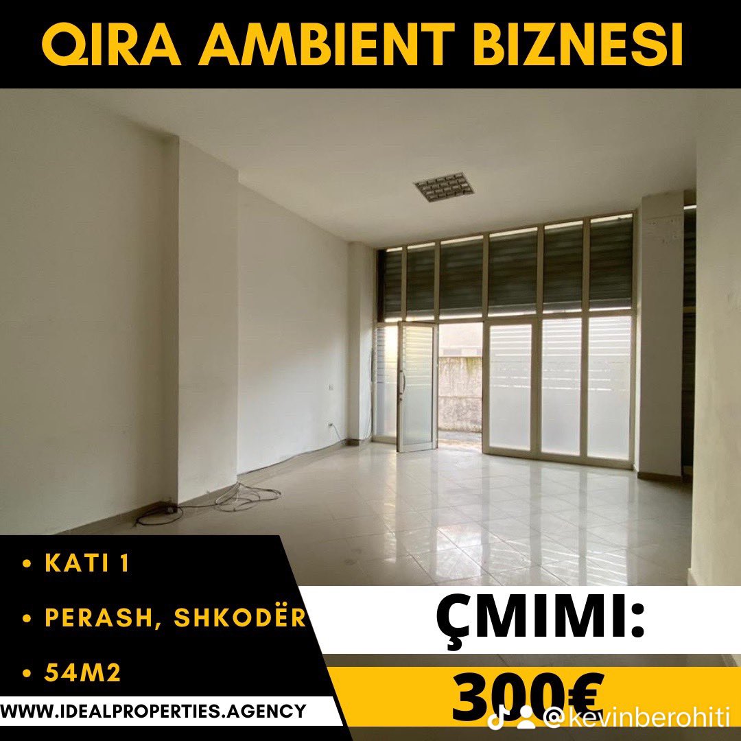berohiti's tweet photo. 🔥 Jepet me Qira Ambient Biznesi në Perash, Shkodër! 🔥

📐 Sip.: 54m2

Ambienti ndodhet ne rrugë dytësore.
E pështatshme per klinika, zyra, ambient shërbimesh. Ndodhet në kat të 1.

💶 Çmimi: 300€ (i negociueshëm)

👨‍💼 Kontakto: Kevin Berohiti
📞 Numer: +355674087114 https://t.co/7qCEStJKhq