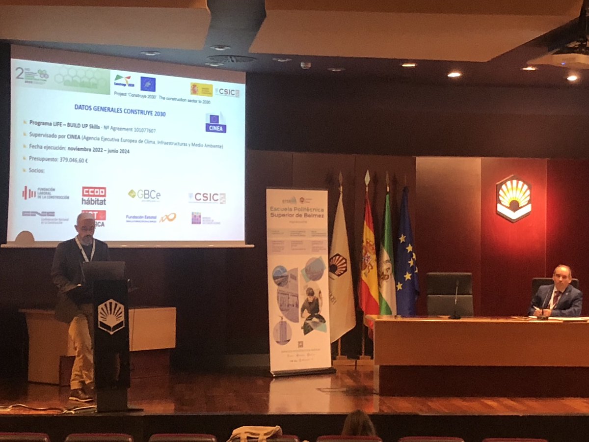 Construcción Avanzada y Sostenible IETcc. CSIC (@cascsic) on Twitter photo Presentación en el Congreso ICGC2023 del Proyecto <a href="/Construye2030/">Construye 2030plus</a> <a href="/LIFEprogramme/">LIFE Programme</a> <a href="/IETorroja/">Instituto E. Torroja</a> Presentación en el Congreso ICGC2023 del Proyecto <a href="/Construye2030/">Construye 2030plus</a> <a href="/LIFEprogramme/">LIFE Programme</a> <a href="/IETorroja/">Instituto E. Torroja</a>