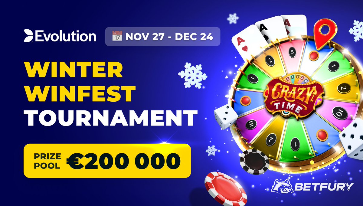 🎉¿Tienes ganas de fiesta?
Participa en el Winter WinFest por 200 000€
→ betfury.tv/Join_WinFest

Entra en el sorteo de 
<a href="/Evo_global/">Evolution</a>
 Tournament🏂
Juega al #casino en vivo, acumula puntos y ¡comparte el premio!

Toca ❤️ si te encanta el #invierno
