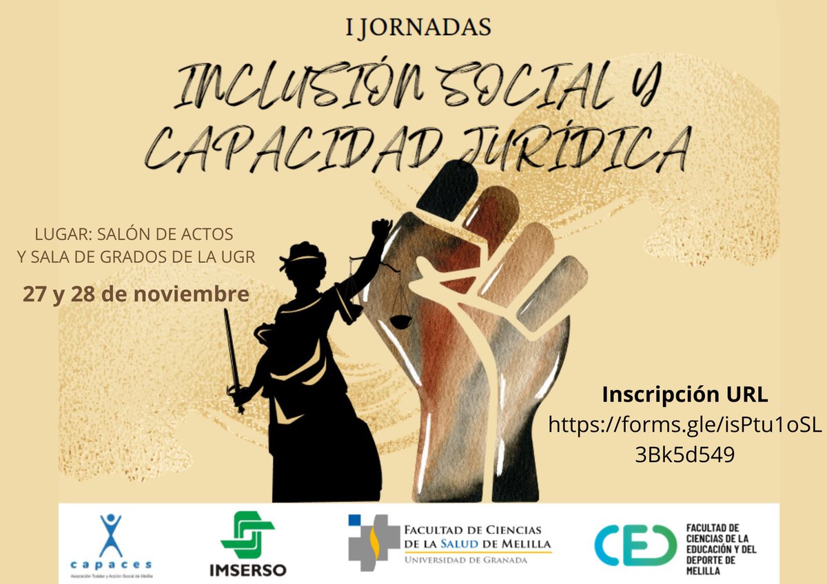 ondaceromelilla's tweet image. Esta tarde se inauguran las I Jornadas de Inclusión Social y Capacidad Jurídica que organiza la Fundación Capaces.