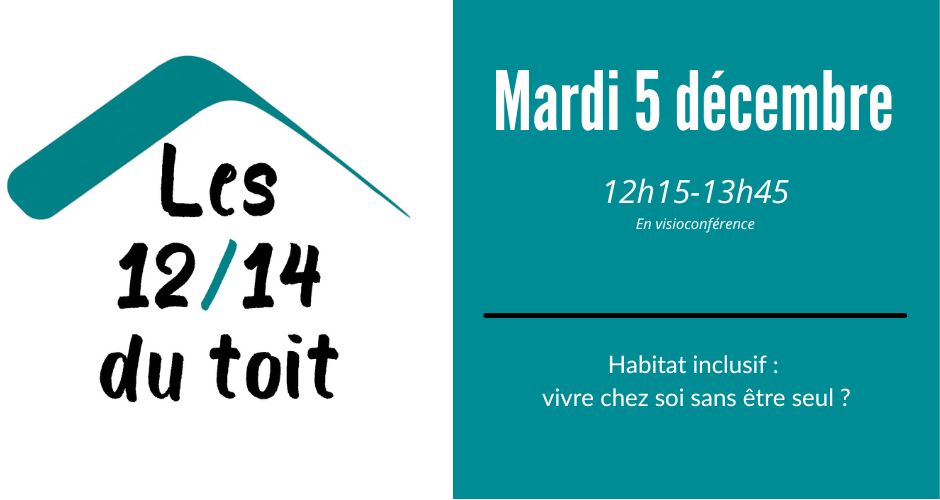 🖥️12/14 - Webinaire  " Habitat inclusif : vivre chez soi sans être seul ?" 
📆Mardi 05/12 de 12h15 à 13h45 
▶️Inscriptions en ligne : bit.ly/3CEwx86 
#habitat #handicap #inclusif