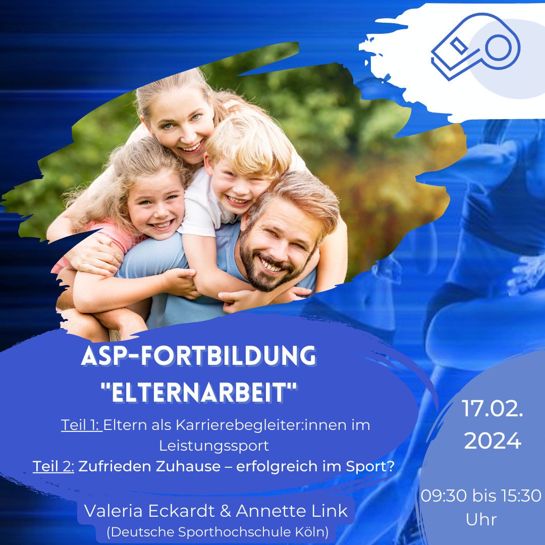 asp_sportpsycho's tweet photo. Neue #asp – Fortbildung zum Thema #Elternarbeit im (Spitzen-) #Sport am 17.02.2024 von Annette Link und @valeria_eckardt durchgeführt.
Anmeldung bis 10.02.2024: office@asp-sportpsychologie.org
Kosten: 129€ (119€ ermäßigt). Weitere Infos findet ihr auf unserer Homepage. https://t.co/MnN548Izsb
