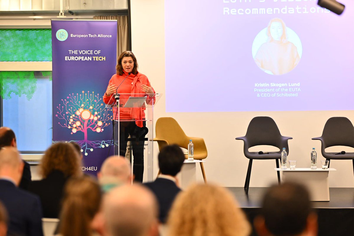 European Tech Alliance (@eutechalliance) on Twitter photo Now over to EUTA's President & CEO of <a href="/SchibstedGroup/">SchibstedGroup</a>, Kristin <a href="/skogenlund/">Kristin Skogen Lund</a> to discuss EUTA's vision on Europe's Digital Policy 🇪🇺
"As companies born and bred in Europe, the EU is a crucial market and we are deeply committed to EU citizens and values."
👇
bit.ly/40Y6a7N Now over to EUTA's President & CEO of <a href="/SchibstedGroup/">SchibstedGroup</a>, Kristin <a href="/skogenlund/">Kristin Skogen Lund</a> to discuss EUTA's vision on Europe's Digital Policy 🇪🇺
"As companies born and bred in Europe, the EU is a crucial market and we are deeply committed to EU citizens and values."
👇
bit.ly/40Y6a7N
