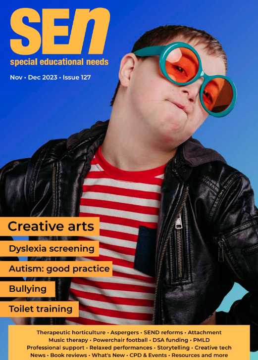 SENMAGAZINE's tweet photo. The brand new issue of the UK’s leading Special Educational Needs Magazine. Nov/Dec Issue 127

https://t.co/fFY01ZRIg9

In this issue: #Therapeutichorticulture #Aspergers  #SENDreforms #Attachment #Musictherapy #Powerchairfootball #DSAfunding #PMLD #Relaxedperformances and more https://t.co/BzRlEbGJdo