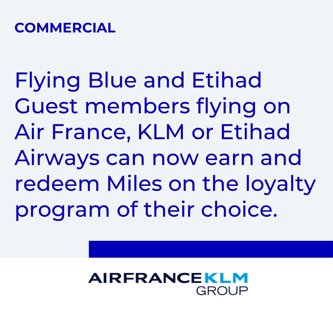 Following the MoU signed between the two airline Groups in September 2023, #AirFrance-KLM and @Etihad Airways announce frequent flyer partnership. bit.ly/3Gn4US8