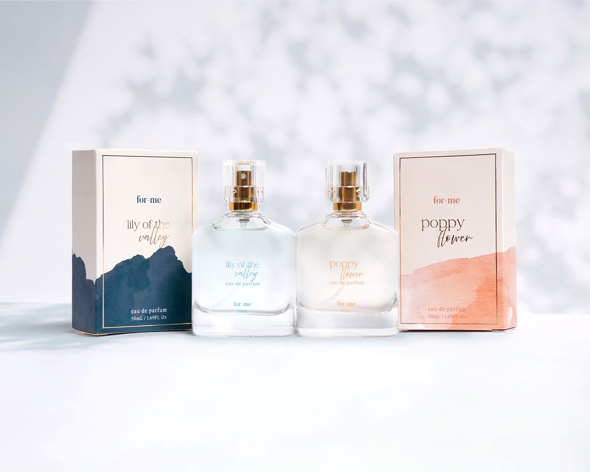 ForMeClothing's tweet photo. Introducing our new and long lasting Eau De Parfums, Poppy Flower and Lily of the Valley! Perfect as a gift for your friends and loved ones, or your new signature scent.

Which one do you want to try?

Shop them at P498 at https://t.co/M4wZvu9J9C and in-stores. #ForMe https://t.co/XKmTERTgb9