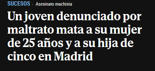 RobertoVaquero_'s tweet photo. Un hombre de origen peruano ha matado hoy a puñaladas a su mujer y su hija de cinco años en Carabanchel. Como siempre los grandes medios evitan mencionar la nacionalidad del perpetrador. Según el ministerio de Igualdad un 32,4% de los asesinatos contra mujeres son perpetrados por extranjeros, a pesar de que representan tan solo un 13,1% de la población total. 

¿Por qué nos ocultan estos datos? ¿Acaso no son de interés para la mayor parte los españoles? Existe un problema claro respecto al modelo migratorio y hemos de denunciarlo. 

¿Por qué Perú puede tomar medidas respecto a la inmigración masiva y nosotros no?

Hay muchas personas
en nuestro país que no deberían de estar.