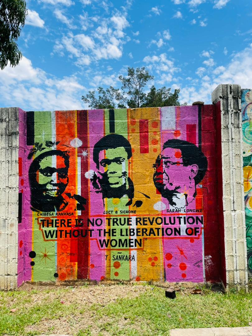 Come check out the new mural we have at the GP of some of the most radical and transformative women in the history of Zambia’s struggle. #16DaysofActivism.
