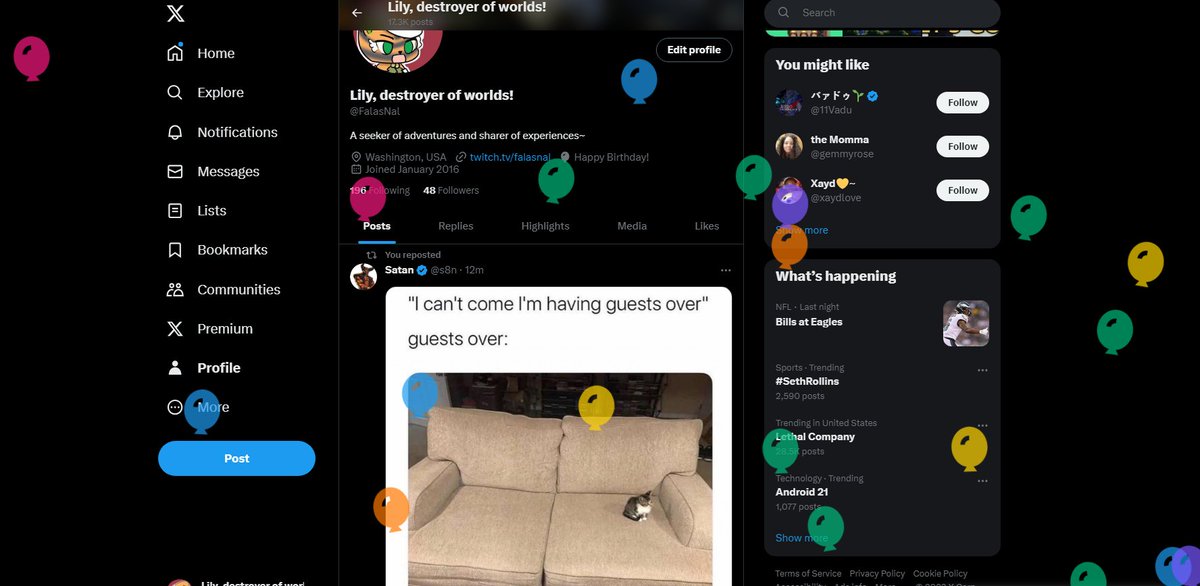 Lily, destroyer of worlds! tweet media