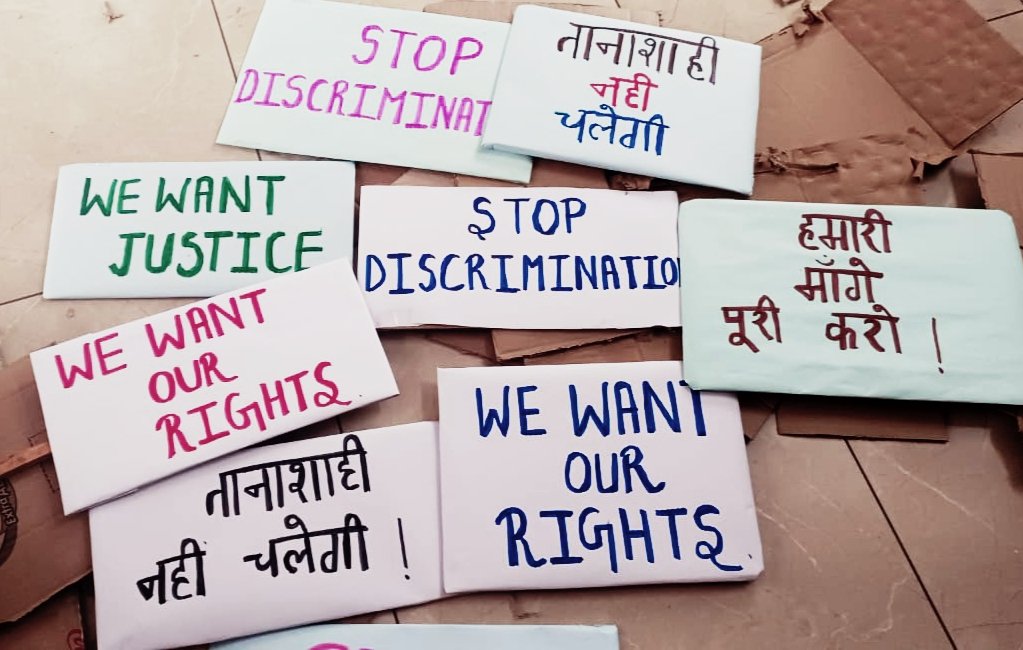 girdhar79's tweet photo. A Victim of 
injustice, discrimination &amp; mental torture by Administration of Aiims Bathinda. The Nursing staff of institute appeal to the GOI for their rights🙏🏻
@officeofssbadal 
@PMOIndia @MoHFW_INDIA 
@mansukhmandviya @AIGNFNURSES 
@BhagwantMann 
#JusticeForAiimsBtiNurses https://t.co/LSJfnqHzca