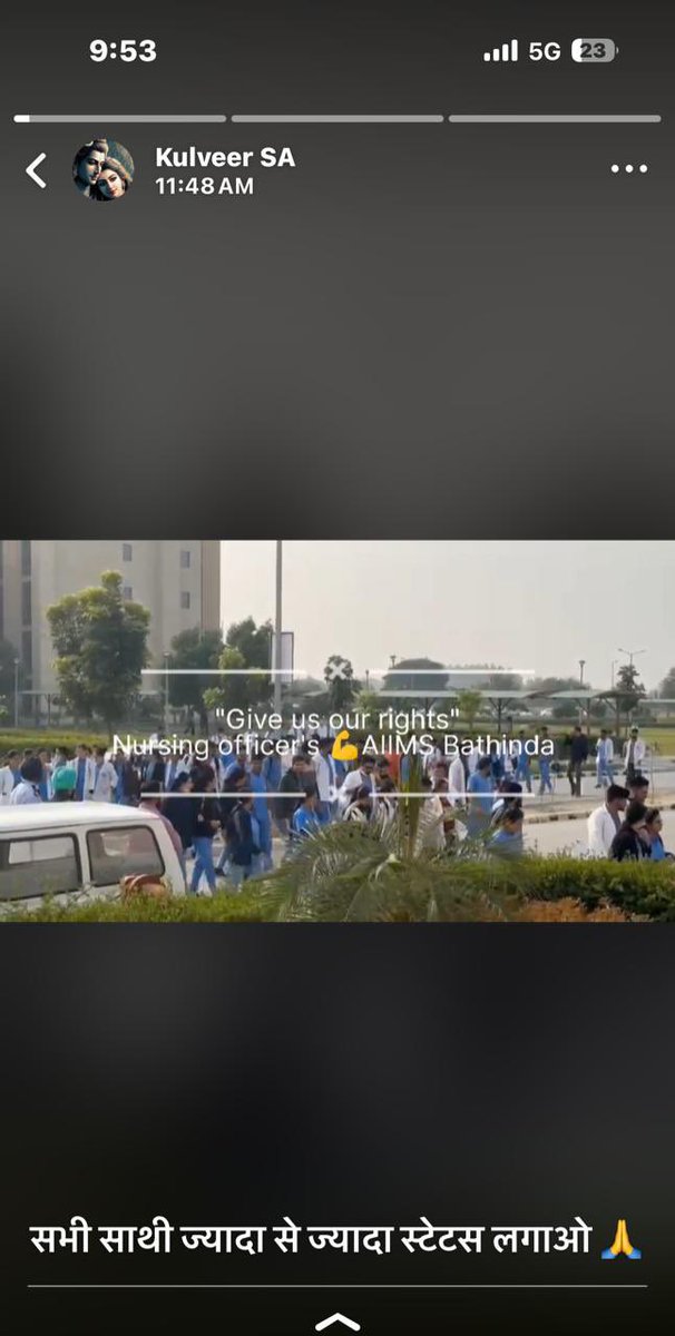 RaviPingoliya's tweet photo. #JusticeForAiimsBtiNurses https://t.co/hvxqod3y9u