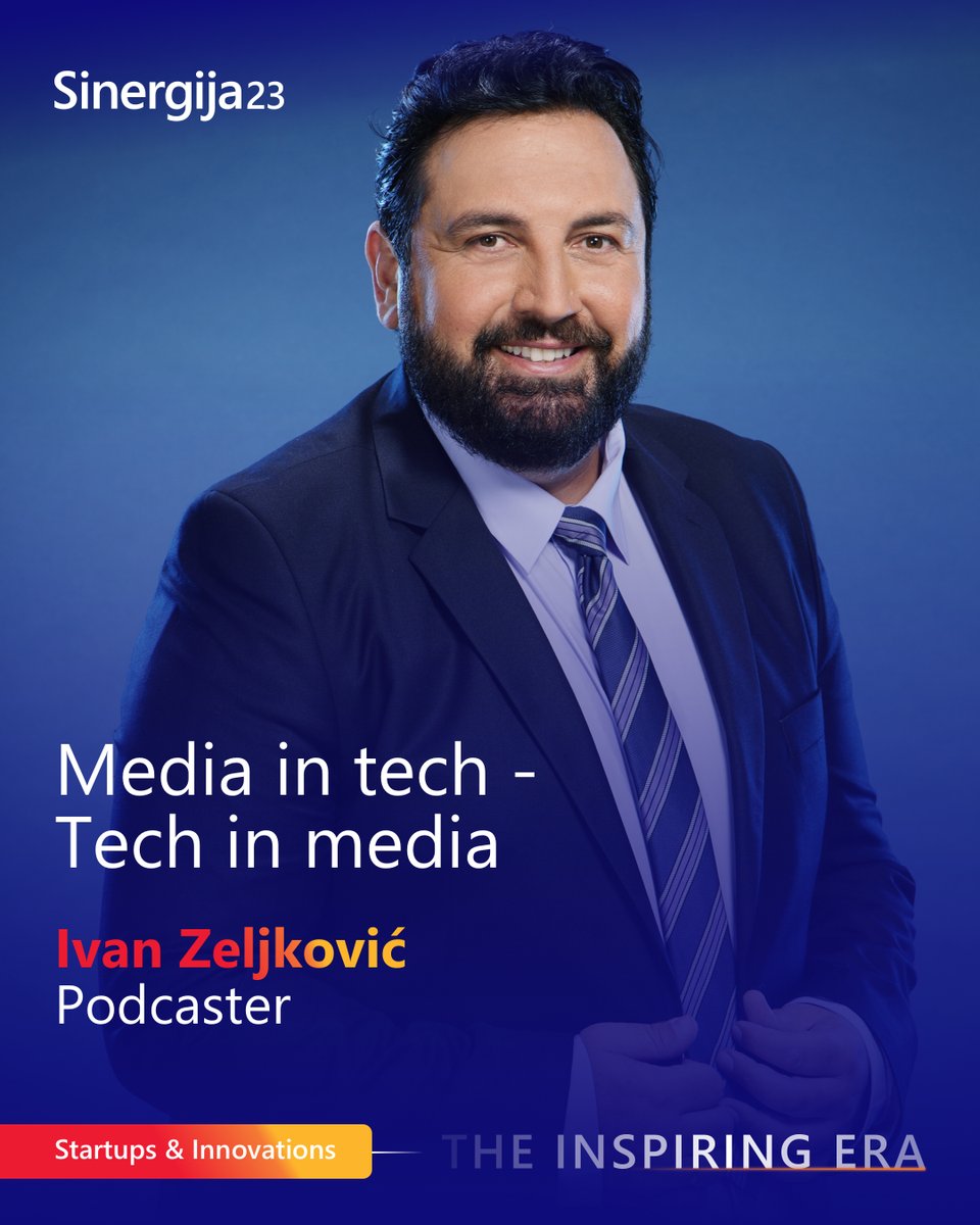 sinergija_konf's tweet photo. A serial entrepreneur Ivan Zeljkovic has inspired industry-changing initiatives with his innovative projects. Arriving at our #StartupStage straight from the biggest startup community in the Middle East, Ivan brings his vast experience! https://t.co/NyUzJAIxoq https://t.co/JYsFgu7ajr