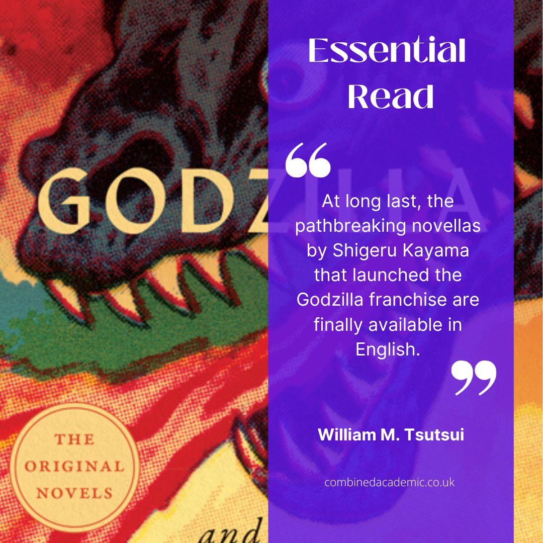 Its's easy to see why we have picked Godzilla and Godzilla Raids Again by Shigeru Kayama as one of our #EssentialReads for Fall 2023.

combinedacademic.co.uk/9781517915230/…
#Godzilla #kaiju #GodzillaXKong  <a href="/jeffreyangles/">Jeffrey Angles</a> <a href="/UMinnPress/">U of MN Press</a>