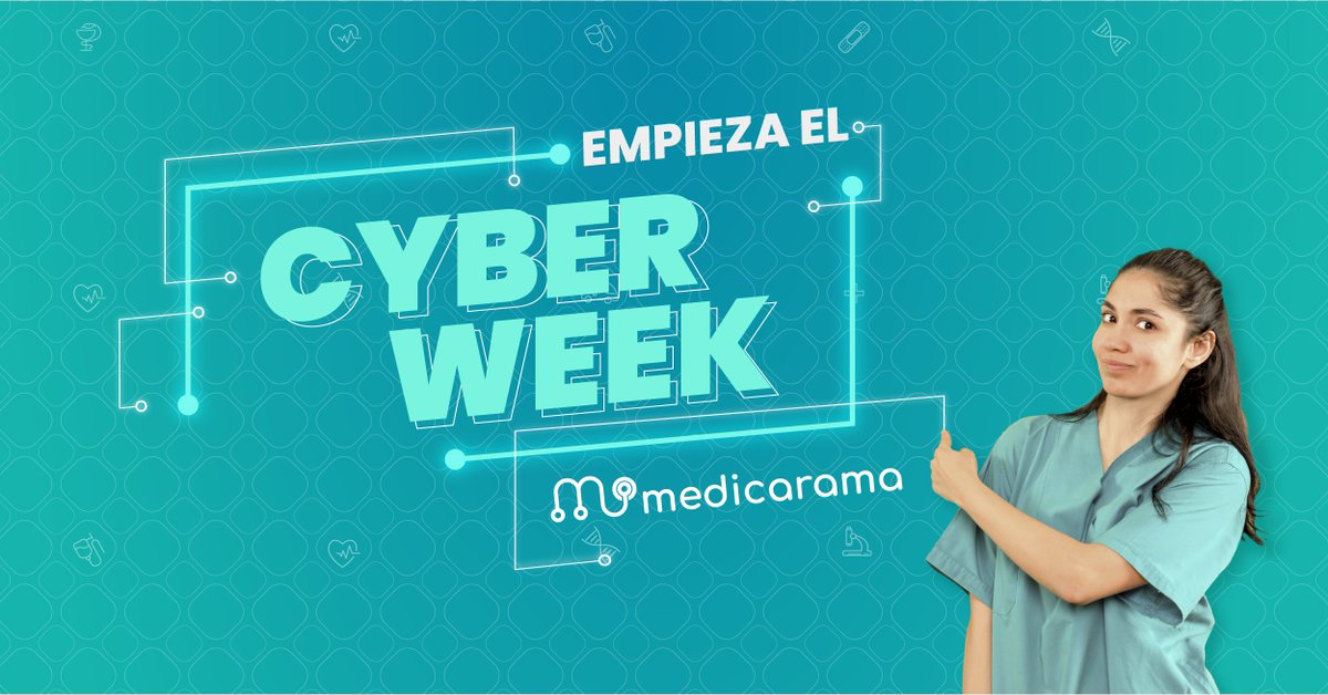 Empieza nuestra Cyber Week @_medicarama 
Entra en nuestra Web y aprovecha nuestros grandes descuentos 
Sólo esta semana