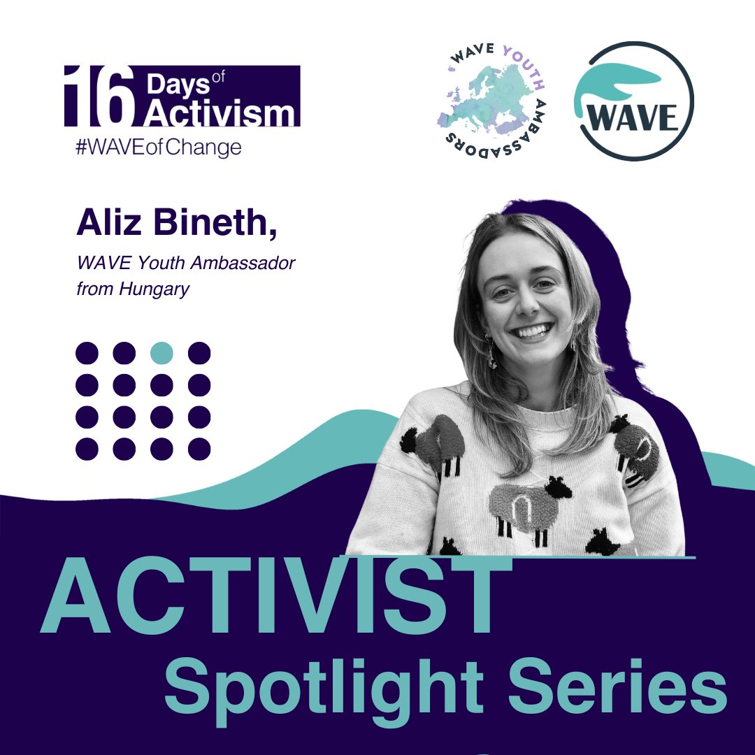 WAVE_europe's tweet photo. ๐ฃ During the #16DaysOfActivism, we put the spotlight on our WAVE Youth Ambassadors. First up: Aliz Bineth who is the creative mind behind the highly sucessful #WAVERave! Hear from her in our upcoming WAVE #ActivistSpotlight series.
#WAVEofChange #ActivismforEquality #endVAWG https://t.co/XIvtOAFoso
