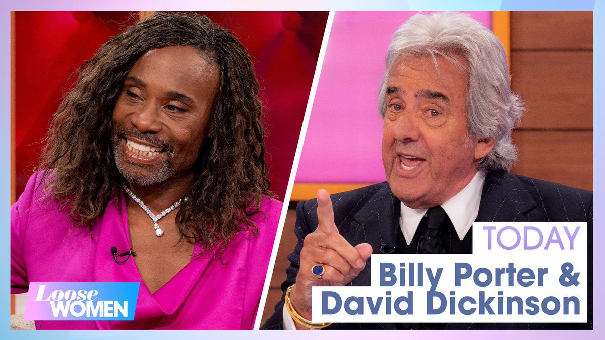 Today we will be joined by actor and singer @theebillyporter and antique dealer and presenter David Dickinson!