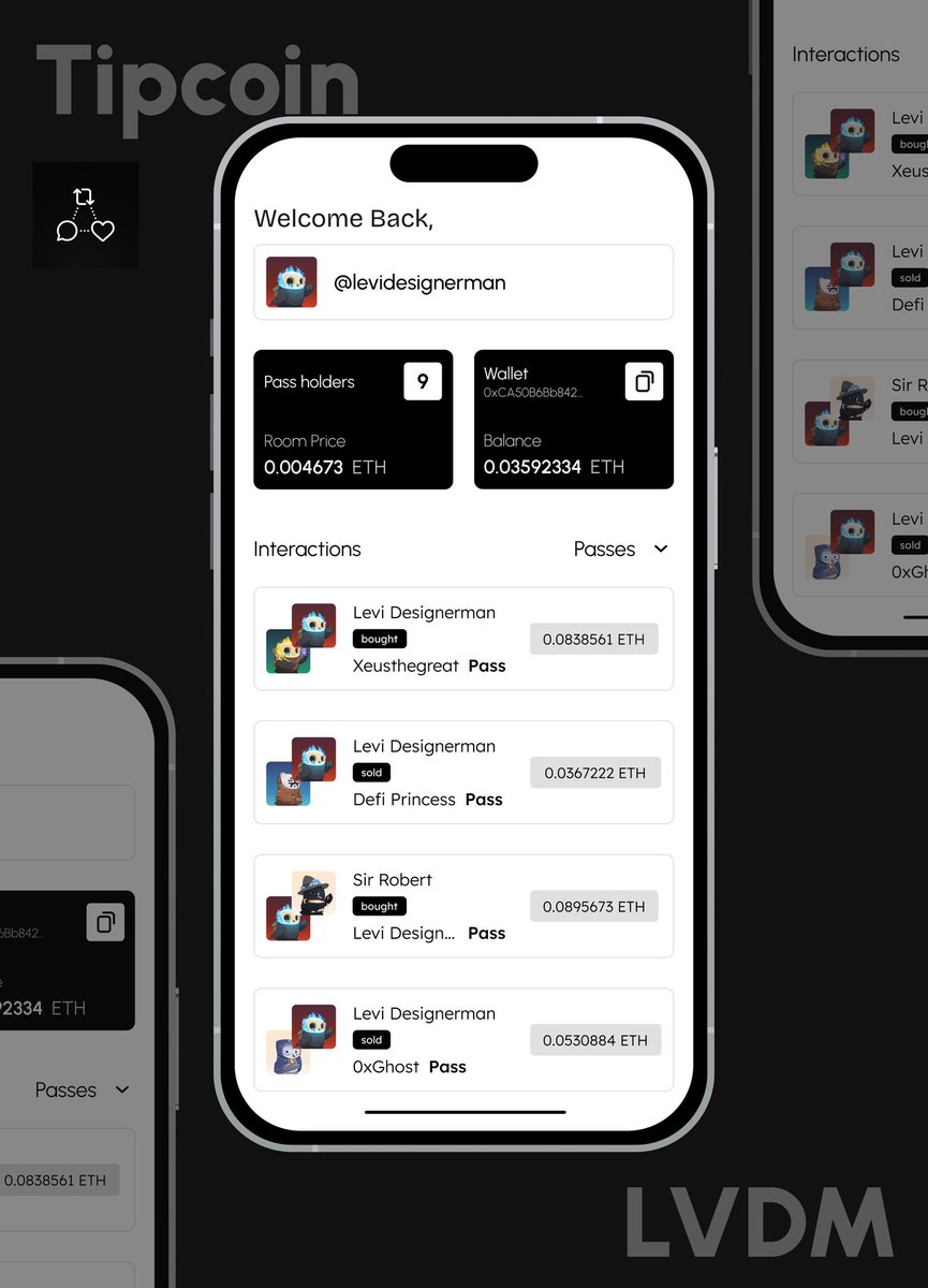 levidesignerman's tweet photo. Here's "If I designed tipchat mobile app"

Design elevation for tipchat!

@tipcoineth @1stswap 
#TIPCHAT #tipcoineth  #FirstPost https://t.co/lmqNADAeFI