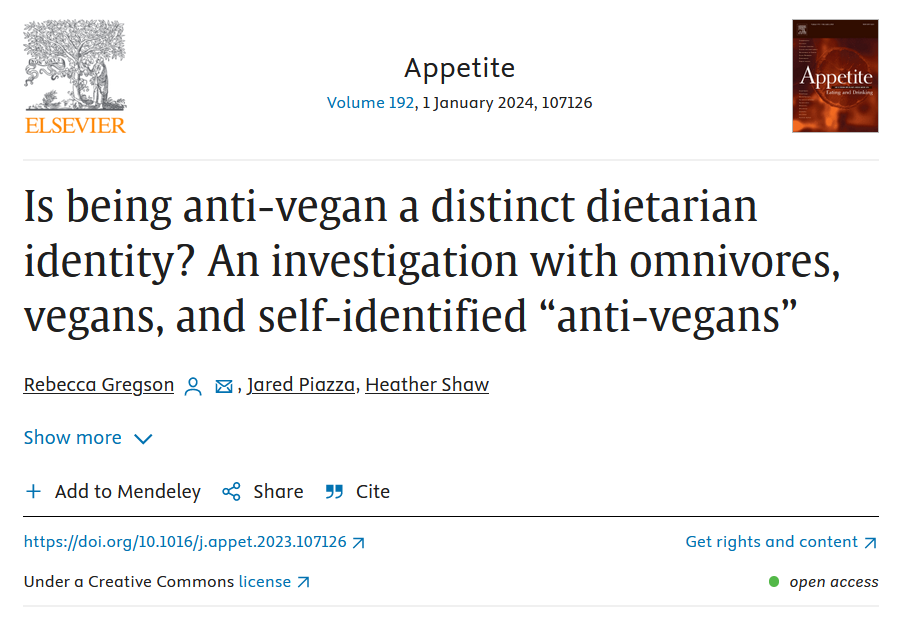 florimond_p's tweet photo. Question exploratoire intéressante : être anti-végane est-il une identité alimentaire distincte ?

1/8 🧶 https://t.co/ZAEmxF3mGC