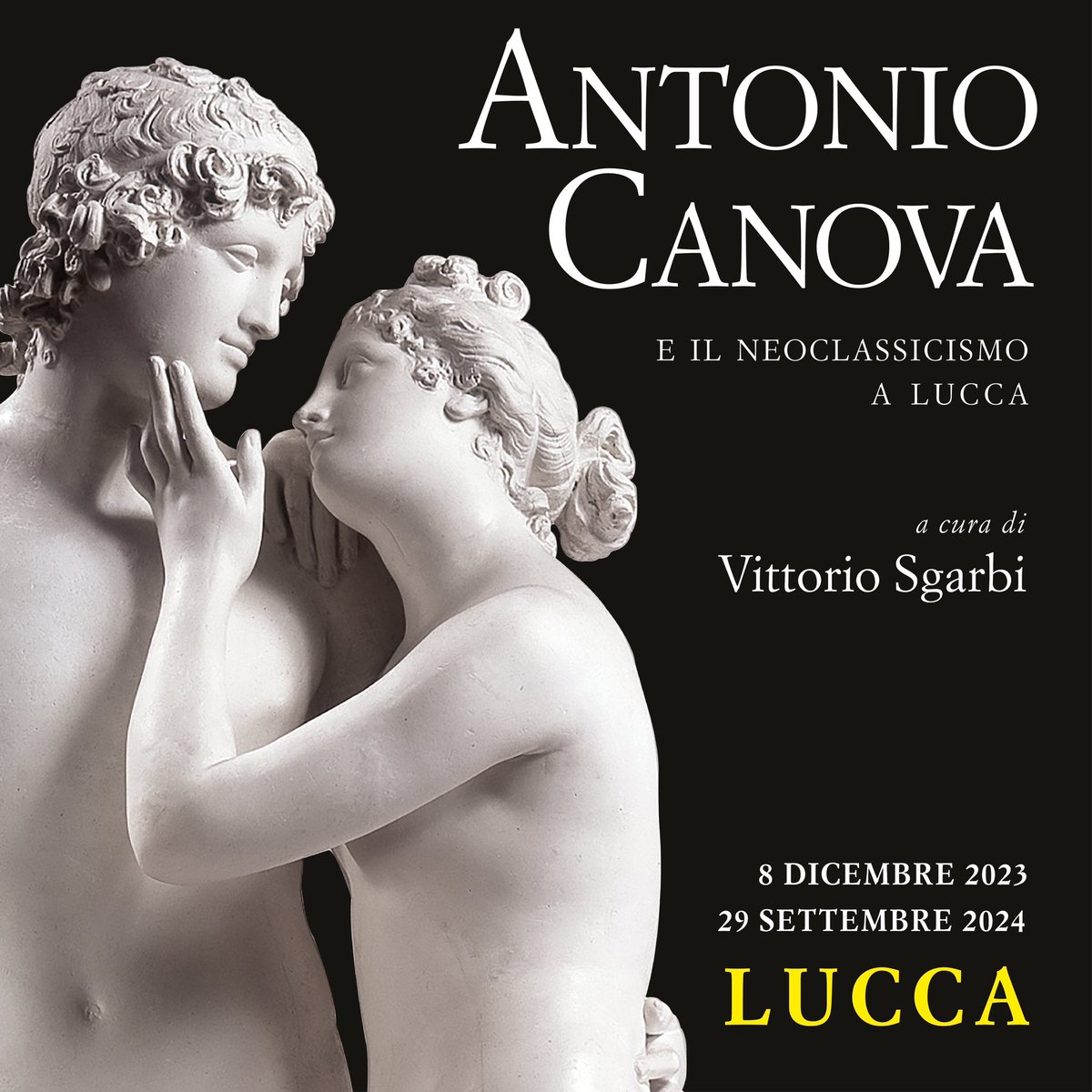 contemplazioni's tweet photo. Il 7 dicembre inaugura la mostra dedicata a Canova e al Neoclassicismo toscano, a cura di @VittorioSgarbi, presso la Cavallerizza di Lucca. 

Disponibili i biglietti in prevendita: https://t.co/lN3lJXWlPS https://t.co/qtlk7gVqEP
