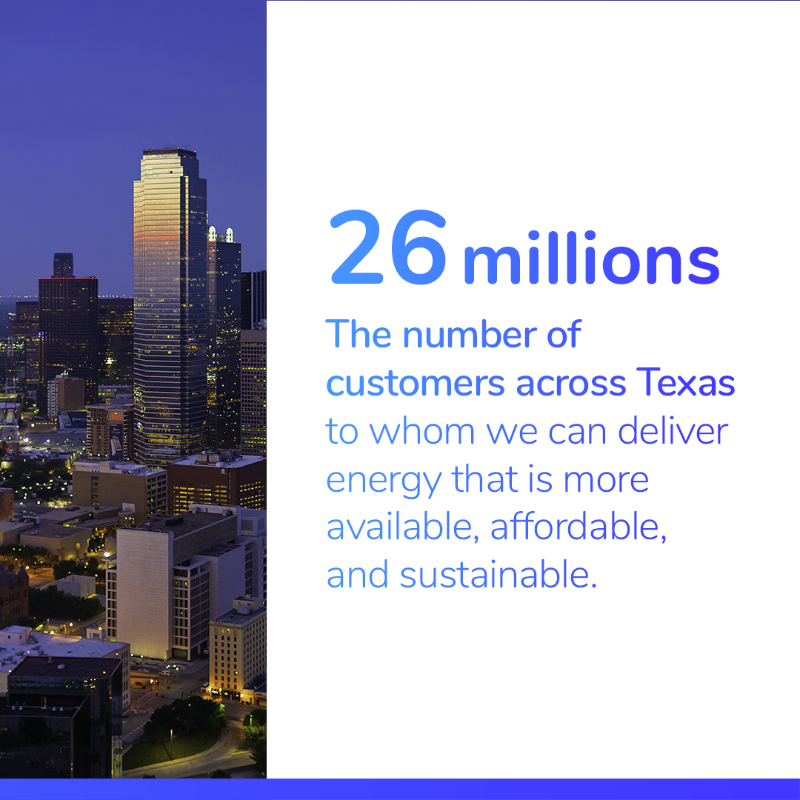 TotalEnergies's tweet photo. By acquiring gas-fired power plants, TotalEnergies will serve the energy demand of Houston &amp; Dallas. By offsetting the intermittency of renewables 🌬️, it will help to deliver energy that is more available, affordable, and sustainable for customers!
