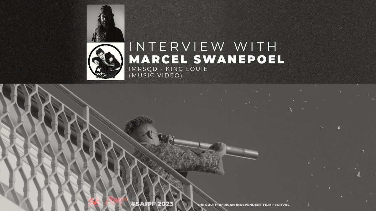 SAindieFilmFest's tweet photo. Caleb Janssens chats with Marcel Swanepoel about his music video, "IMRSQD - King Louie"     

Watch it here: https://t.co/ip7IVUekXC

Subscribe to Caleb Janssens YouTube channel: https://t.co/FqookKS8XD 

#saindiefilmfest #saiff #interview #shortfilms #film https://t.co/rG9WqmcJw3