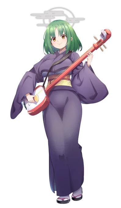 頑張って描いた絵です、逃げずに三味線をちゃんと描いたのでとても偉いと思います。
