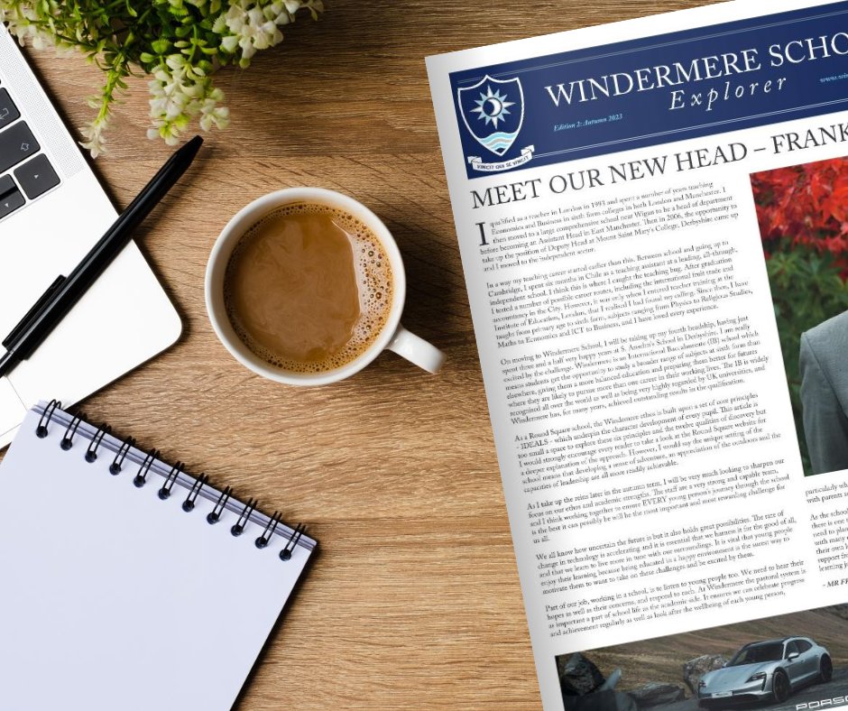 We are excited to launch the latest edition of our School Newspaper, the Windermere School Explorer!

Grab a cup of tea and enjoy the read: calameo.com/read/007145372…