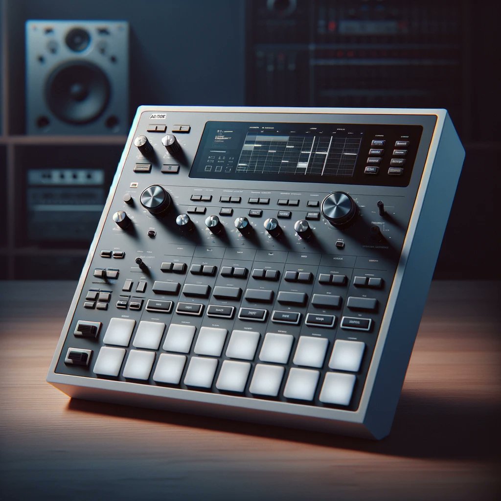 AI_gen_things's tweet photo. Some brand new audio gear #Akai #Roland #TeenageEngineering https://t.co/YT1sG5rLAO