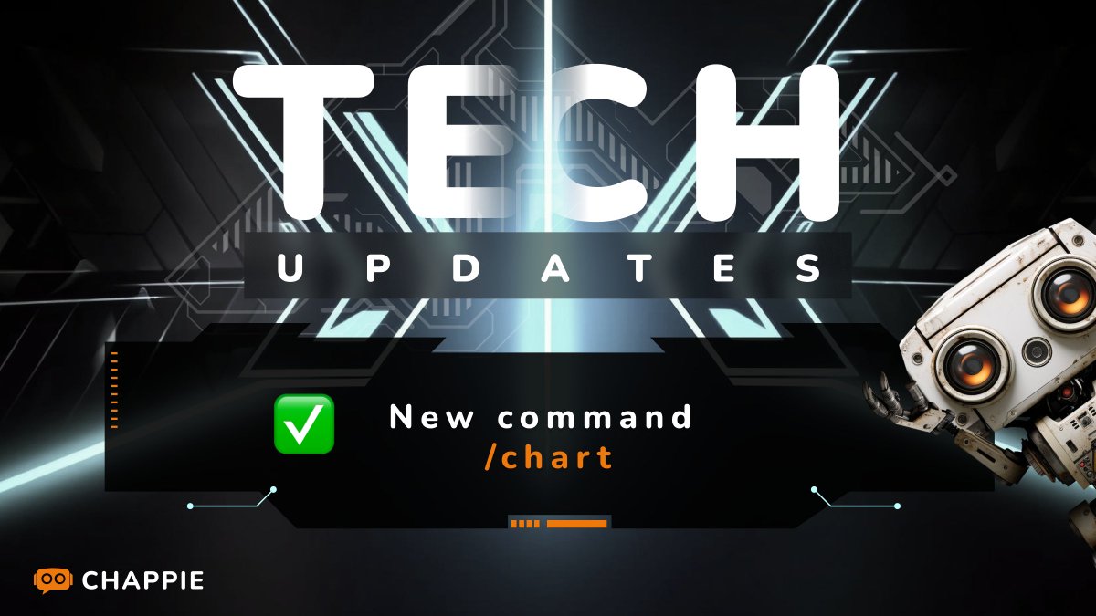 Dear #chappians 
🔊 New tech updates !!  
We've added a new command to #ChappieCM !! 
Now you can get charts from chappie instantly !!

#techupdate