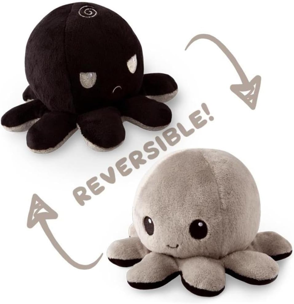 dyangochavez's tweet photo. TeeTurtle - The Original Reversible Octopus Plushie - Black + Gray - Cute Sensory Fidget Stuffed Animals That Show Your Mood https://t.co/RaStL0Nz0Y https://t.co/hvs62XIhJn