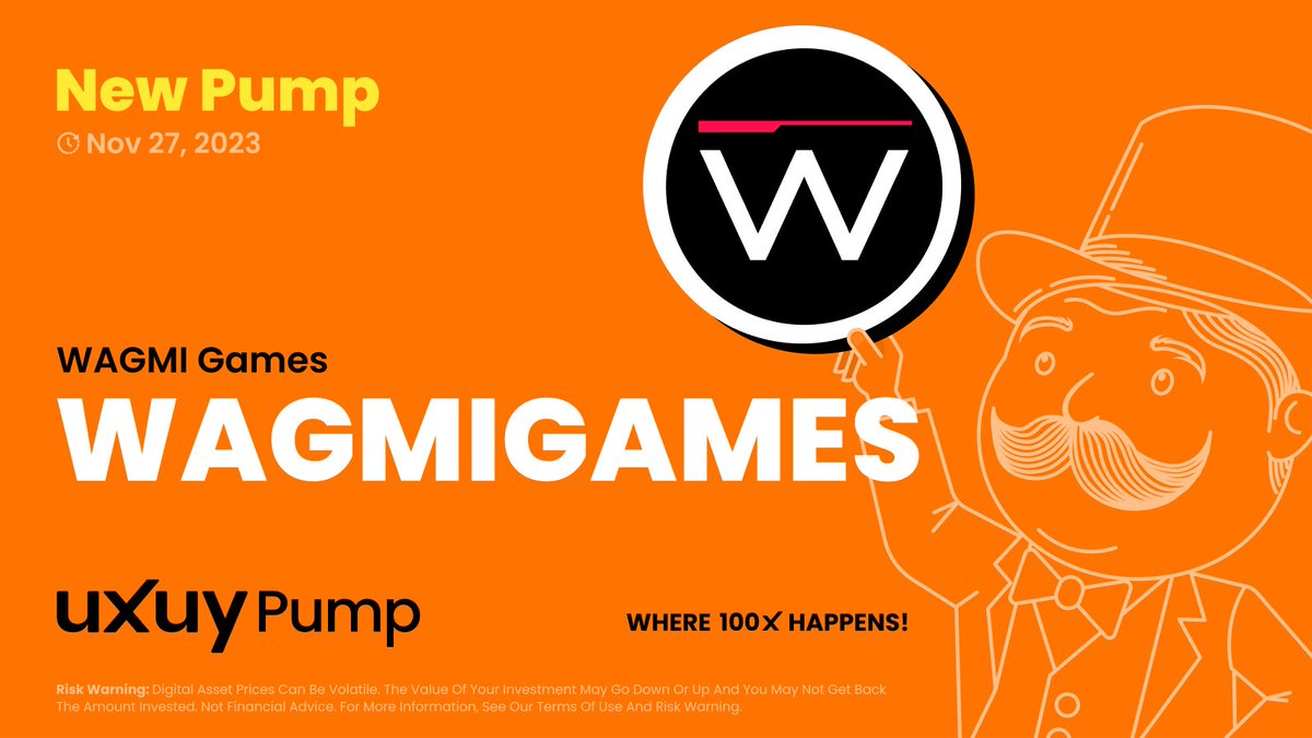 The second phase of the New Pump event is here🥳

Come and claim your <a href="/WagmiGameCo/">WAGMI Games</a> prizes!

To Enter:
✅️ Retweet this post with #UXUYairdrop + your UXUY wallet Ethereum address

✅️ Trade on the UXUY trading platform ( we will check)

💸 We will draw 14 lucky winners from