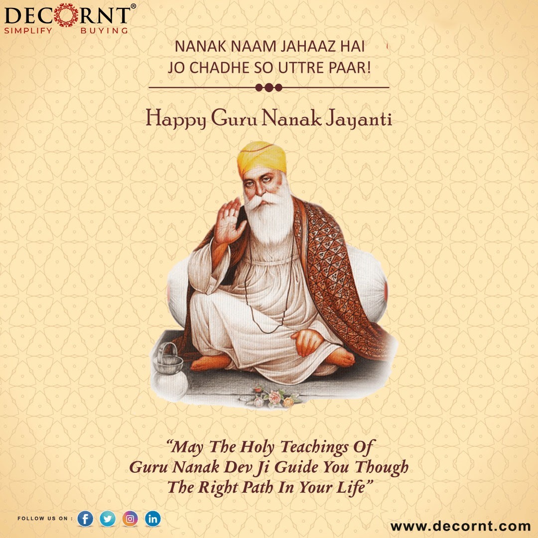 Decorntindia's tweet photo. May The Guru Nanak Dev Ji's Spiritual teachings enlighten you and may you obtain whatever you wish for ....
Happy Guru Nanak Jayanti !!

#festival #happy #family #movement #culture #god #lord #nanak https://t.co/xmCfdUCYc7
