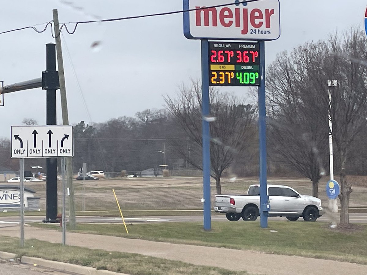 Gas prices in Michigan…