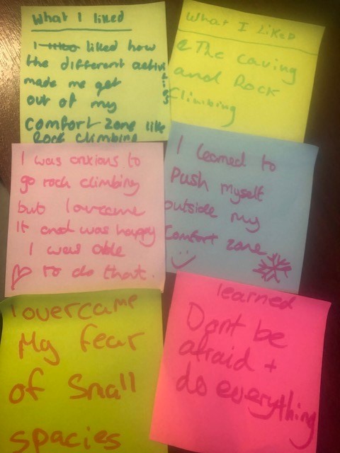 some nice insights and learnings from our TY Outdoor Education Pathways programme #outdoorlearning #FETPathways