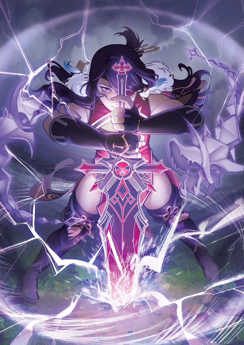 Here's my full piece for Stormbreaker! ⚡🌊

Drawing this piece was really fun to experiment with lightning and impact FX - Be sure to check out their ongoing leftover sales!