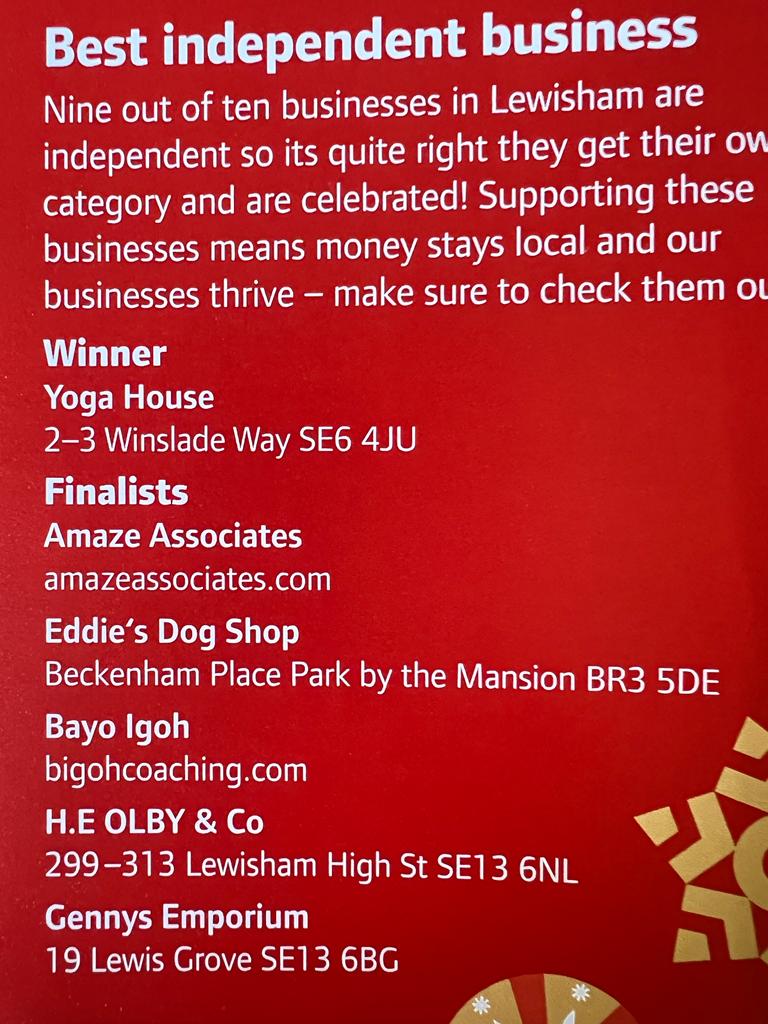 Proud Mom
Proud Son
Lewisham Mayor's Business Awards  I could not have been prouder than to have rocked up to The Catford Broadway Theatre with mom, as a Finalist, ' Best Independent Business'.