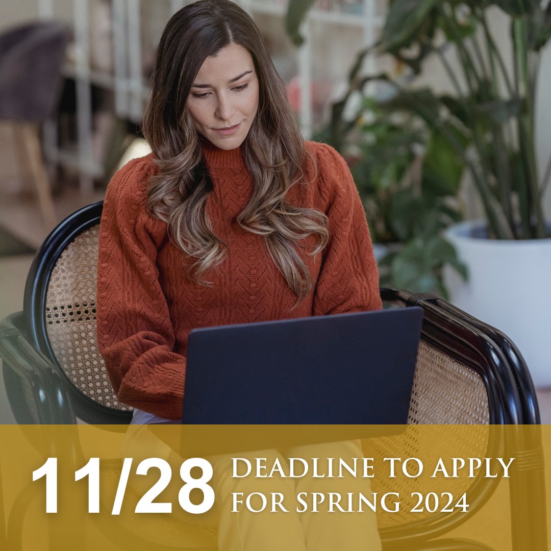 A friendly Monday morning reminder: Time is running out! ⌛️

TOMORROW, November 28th, marks the application deadline for URI Online's Spring 2024 cohort.

Dive into opportunity and apply now! 💻➡️ bit.ly/3SWb5nN