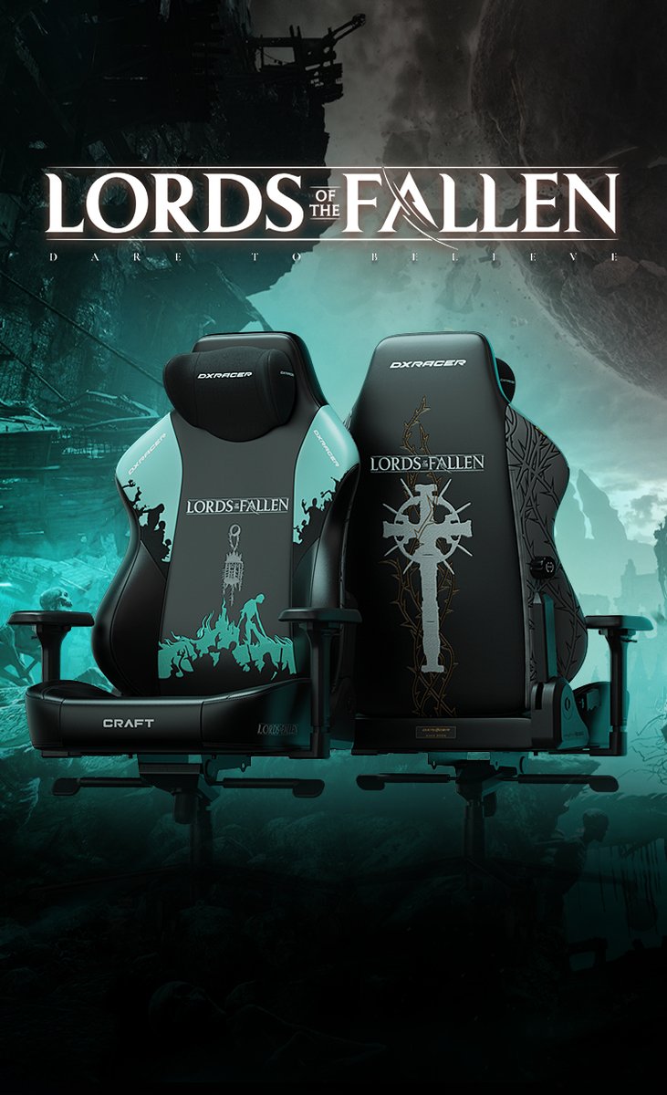 DXRacer's tweet image. To celebrate our collaboration with Lord of the Fallen, we are giving away two DXRacer Craft Series Lord of the Fallen Edition. Follow @DXRacer and @LotfGame, Retweet, and leave a comment on your favorite location in Lord of the Fallen to participate.