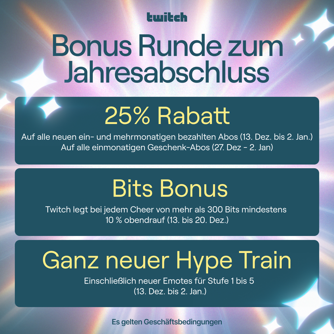 Das gesamte Bonusrunden-Event beginnt am 13. Dezember und endet am 2. Januar. Hier die wichtigsten Termine 🧵