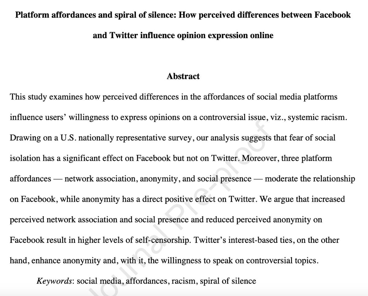 Delighted that an article I co-authored with @DrOzMustafa and his doctoral student Scott Greeves has been accepted for publication in #Technology in Society. The research brings together our shared interest in #platform affordances and systemic #racism. Pls DM for a preprint.