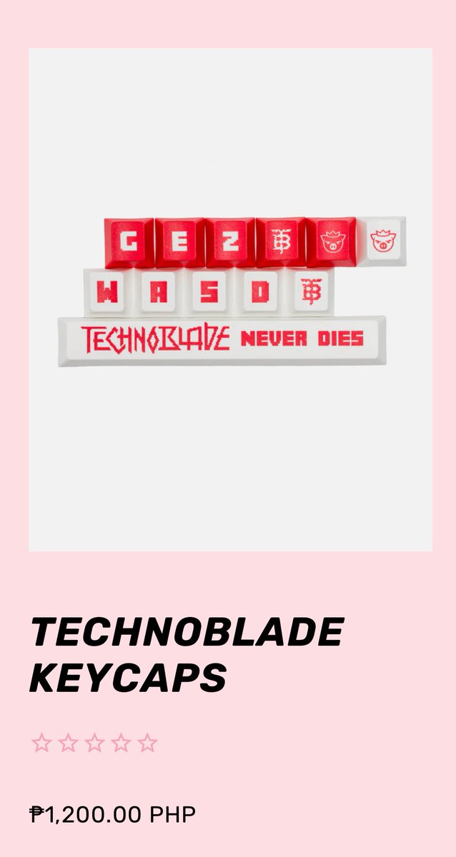 Technoblade Keycaps