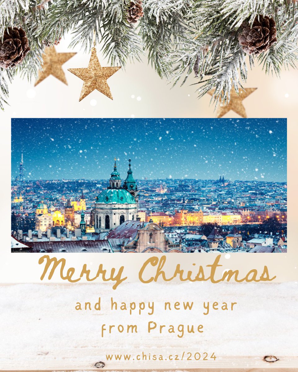 CHISAczech's tweet photo. We wish you a happy holiday and hope to see you in 2024 in Prague!
https://t.co/8cpU790nRD 
#chemicalengineering https://t.co/pRfbkkLYAW