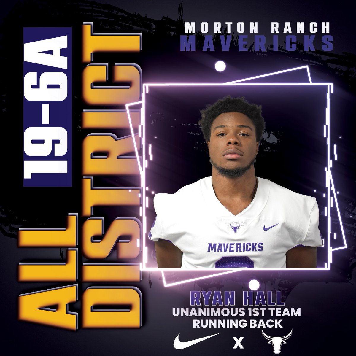 Class of 2024 RB Ryan Hall named Unanimous 1st Team Running Back

Carries : 220
Yards : 1,215
Avg: 5.5
TD: 10

@D1_bound_hall28       #MaverickFootball