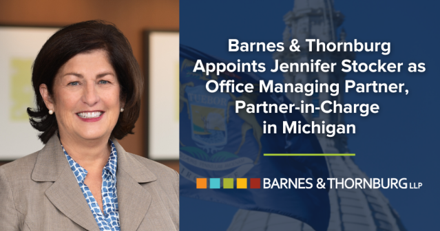 CharlesMDenton's tweet photo. Jennifer Stocker has been named managing partner of our Grand Rapids office and partner-in-charge of our Southeast Michigan office. Jennifer joined @BTLawNews in 2010 and has been instrumental to the growth and success of the firm, particularly in... https://t.co/BROwAD4nQ4 https://t.co/MjbfpShRTN