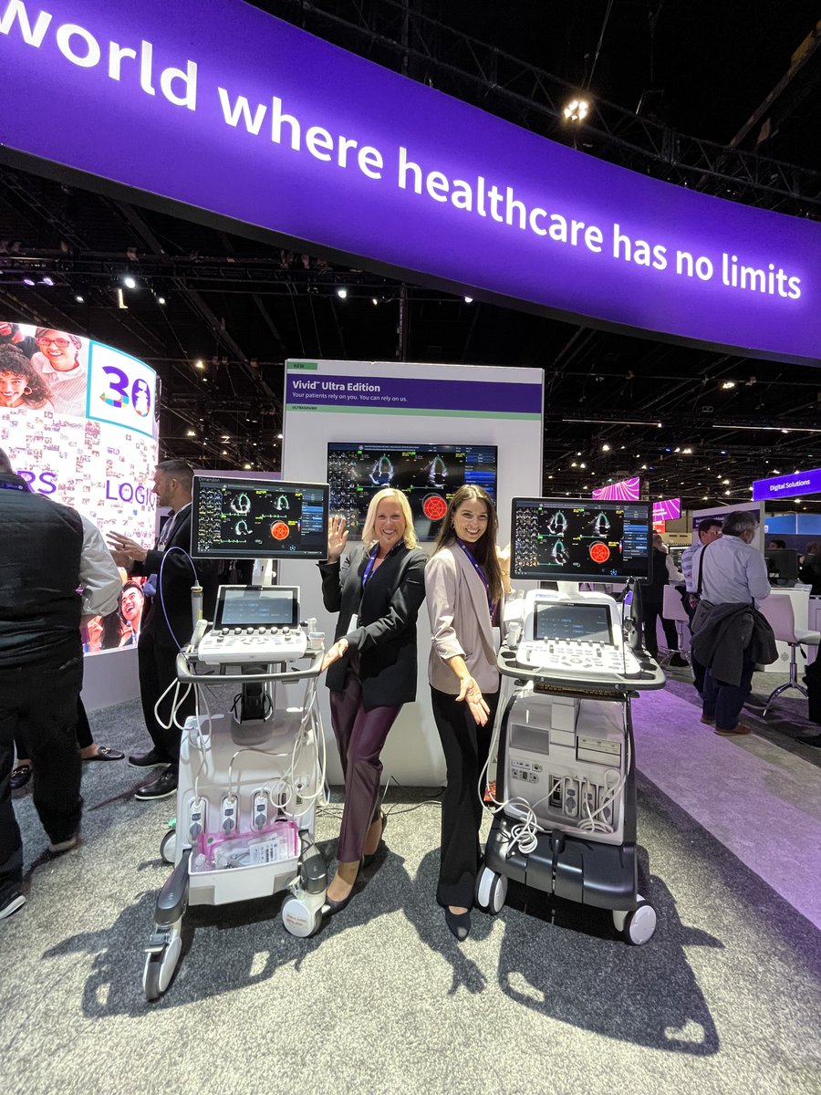 GEHealthCare's tweet photo. We've kicked off at @RSNA in Chicago, Illinois, USA!

This year, we're showcasing over 40 innovations from our ultrasound, imaging and digital modalities, with a key focus on optimizing patient care and increasing operational efficiencies.

Join us at our booth or click the link to learn more: 👉 https://t.co/HWgJ8eglTG

#RSNA #RSNA23 #GEHCRSNA