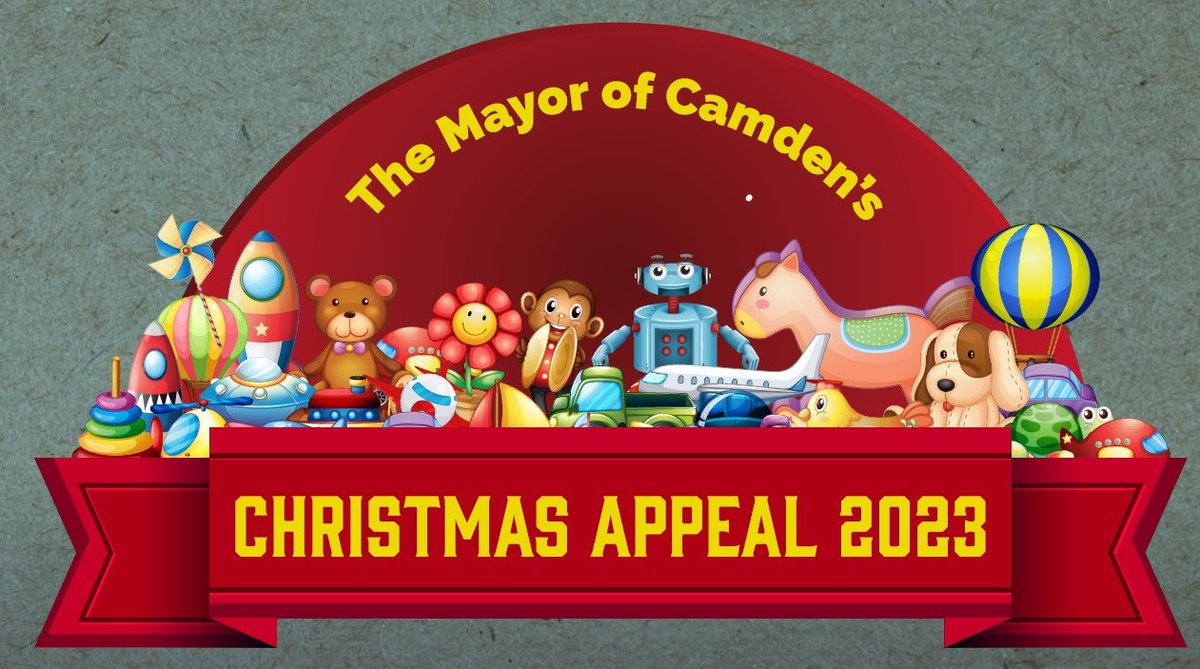 The Mayor of Camden’s Christmas toy appeal is now open. Get in the spirit of Christmas giving and support the Mayor of Camden’s Christmas toy appeal. Please donate any new toys, toiletries, gift vouchers or clothes for local families in need. camden.gov.uk/the-mayor-of-c…